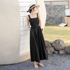 린넨와이드점프수트