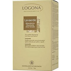 LOGONA Naturkosmetik Lavaerde 파우더 - 헤어 및 바디 케어 내추럴 및 비건용 Ghassoul Clay 마스크 및 필링용