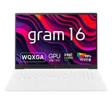 LG전자 그램 Pro 16 코어 울트라5 인텔 Arc, 화이트, 16ZD90SP-GX56K, 256GB, 16GB, WIN11 Home