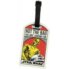 Star Wars 당신이 찾고있는 가방이 아닙니다. Droids C-3PO / R2-D2 Luggage Travel Tag