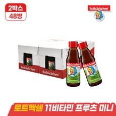 로트벡쉔 11비타민후르츠미니 2박스(125ml*48병), 125ml, 48개