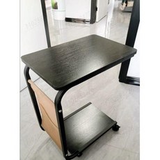사이드테이블 바퀴가 있는 이동식 측면 여러 개 캐비닛 소형 커피 트롤리 보관 선반 C 타입 심플, 1) AQ150-B