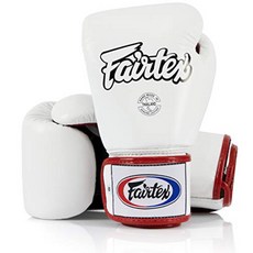 Fairtex 페어텍스 BGV1 무에타이 킥 복싱 글러브, White/Black/Red