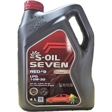 에스오일 7 세븐 레드 RED LPG 10W30 4L, 1개