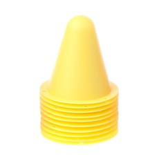 10 개 PCS 스케이트 마커 콘 콘 롤러 축구 축구 훈련 장비 마킹 컵, 노란색