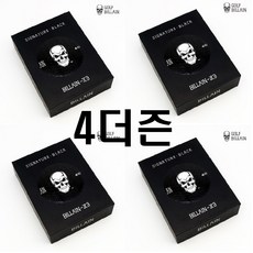 검정골프공 4더즌 골프빌런 BILLAIN-Z3 선수지급용 SIGNATURE BLACK 3피스 우레탄 블랙 요즘대세골프공 인테리어 소품 강력 추천, 4박스, 12개 - 빌런골프공