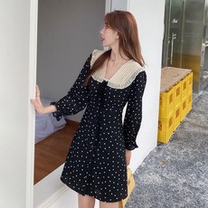 워니쉬 가을옷 뚱뚱한 가볍게 사치한 셀럽 티타임 디자인 감각 빅사이즈 여성의류