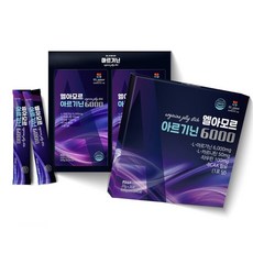 L 아르기닌 젤리 고함량 6 000mg 타우린 100mg 하루한포 에너지 활력충전 필수영양소 1+1 60포, 2개, 600g