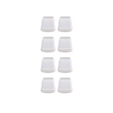 8pcs 부드러운 실리콘의 자 다리 커버 펠트 하단 탄성 가구 발 보호자 패드 Anti-slip 테이블 층 보호 매트, S 14-19mm, White Square, 8개