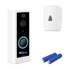 Higestone 무선 와이파이 스마트 비디오 ip65 링 도어 벨 나이트 비전 양방향 오디오 ios 안드로이드 모바, 02 White color