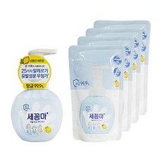 엘지 온더바디 핸드워시 세꼼마 버블 항균 레몬 용1R4, 1개