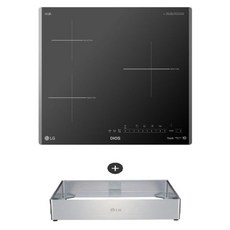 LG 디오스 인덕션 빌트인 3구 전기레인지 글라스 본품 + 프리스탠딩 자재 15cm, BEI3GQUOA, 방문설치