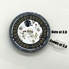 세이코 NH35 NH35A 일본 무브먼트 블랙 화이트 골드 아랍어 날짜 자동 기계식 무브먼트 크라운 30 38 시계 수리 무브먼트