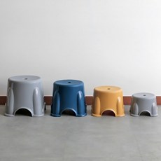 화장실 발받침의자 목욕탕 사우나 욕실의자 3color (대 특대), 라운드 욕실의자 특대(네이비)