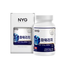 파워리치 캐나다직수입 아연 쏘팔메토 아르기닌 남성건강 셀레늄 마카 홍삼 구기자 하수오 남가새 다미아나 영양제 보충제 60캡슐, 60정, 1개