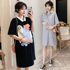 임부복 빅사이즈 캐릭터 출산드레스 RJ 19