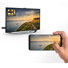 코시 4k UHD 미러링 미라캐스트 무선 tv연결 스마트폰 아이폰 스마트뷰 에어플레이 HDMI MHL 동글, CK3410