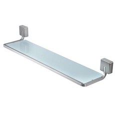 [독일] 636812 Tiger Impuls 38593_09 Shelf / Tempered Transparent Glass with Stainless Steel / Matte Br, Brushed