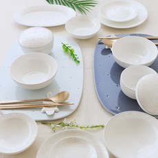 한국도자기 파스텔가든 예단반상기세트 16PCS, 예단포장O, 1개