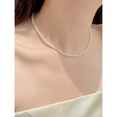 [제작/순은] 고퀄 천연 담수진주 은목걸이 BEST pearl necklace