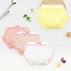 디엠_글로벌마켓1029작은리본 순면 유아 팬티 4종 1세트(80-120) 204254 어린이팬티 순면아기팬티 배변팬티 아이팬티 도트리본팬티시월애_마켓1092