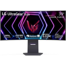 LG 27GS95QE 27인치 울트라기어 OLED 게이밍 모니터 QHD 240Hz 0.03ms 디스플레이HDR 트루 블랙 400 AMD 프리싱크 프리미엄 프로 NVIDIA G, 39 inch (2024), 1개