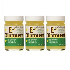 Basic Organics Vitamin E Natural Ointment 베이직 오가닉 비타민E 네츄럴 연고 2oz(57g) 3팩, 단일상품, 단일상품