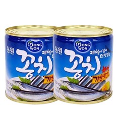 동원 꽁치 통조림, 280g, 2개