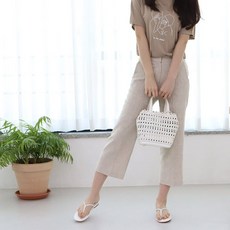MRS 여성 꼬임 포인트 여름 시원한 쪼리 슬리퍼 모음 / 색상 사이즈: 베이지_225mm (여자여름옷/휴양지패션/여성여름옷/해외여행룩/여성쪼리 추천)