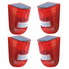 ZCD 4pcs 태양 경보 사이렌 주택 보안을위한 깜박이는 스트로브 라이트 모션 센서, 모델명