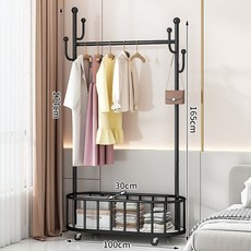 FaackCNTCSM 이동형 행거 수납행거 스탠드옷걸이 대리석 무늬 이쁜행거, 옐로우