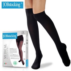 [이허브] 잡스타킹 의료용 압박 스타킹 판타롱 280D (6A6) (중압) 22~27mmHg (검정L)