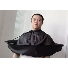 가정용 헤어컷트 망토 정전기 방지 이발 앞치마, 정전기방지 라지 브라운 직경 약78cm 개