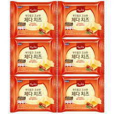 상하 부드럽고 고소한 체다치즈360g(20매입) x 6팩, 360g, 6개