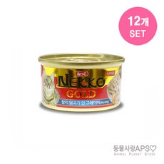 네코 골드 참치 닭고기 인 그레이비 85g x12개(set), 12개