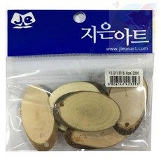 DDH 나무쪼가리 타공타원 자연물나무모형 자연조형물, 1개