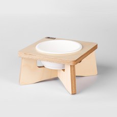 베이직 싱글 애견 원목식탁, ㄴ원목 식탁만 구매, 12cm