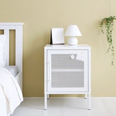마켓비 HOLZ 캐비넷 협탁 화이트 침대 책상 옆 철제, dlsdosdhs 본상품선택
