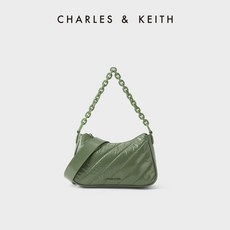 찰스앤키스홀로그램 반사 CHARLES＆KEITH CK2-80781414 체인 겨드랑이 패딩 백