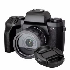 고화질 미러리스 디지털 카메라 4K 자동초점 브이로그 입문용 여행 촬영 고해상도 디카 블랙128G