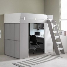 [이스마트] 하우스 양문수납형 벙커침대 풀세트그레이, 색상