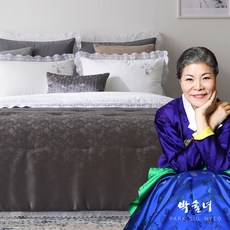 박술녀 사틴자카드 자수레이스 차렵이불 침구 풀세트 (작품명 채담) 빠른배송 / 이불+패드+베개커버 / 선물추천