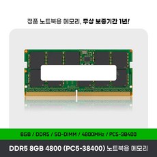 노트북용 DDR5 4800 메모리 PC5-38400 벌크 삼성 마이크론 하이닉스 대량구매도 가능, 일반