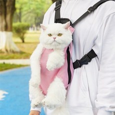 그래이놈 고양이 강아지 이동 외출 가방 캐리어 매쉬[WFHJYOR], 핑크