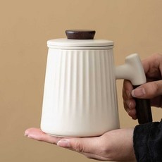 TIFY 티팟세트 휴대용티팟 도자기 티메이커 머그컵, 블랙 찻잔 200-400mL