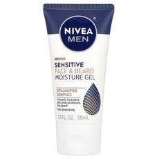니베아 Nivea 남성용 민감한 얼굴 턱수염 모이스처 젤 50ml(1.7fl oz)
