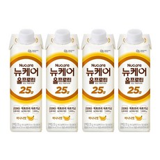 뉴케어 올프로틴 바나나맛, 245ml, 4개