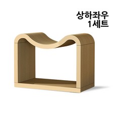 우아지오 고양이 쇼파형 스크래쳐 하우스 3IN1리필, 1개