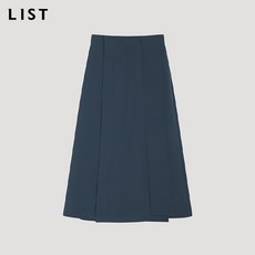 [리스트(LIST)] 언밸런스 슬릿 미디 스커트_TWWSKO50010_TG
