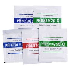 Yieryi PH 버퍼 파우더 Ph 4 01 6 86 7 0 9 18 10 측정 교정 솔루션 미터 테스트 액세서리 로트당 5, 1개